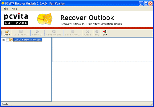 Repair Errors Outlook PST File screenshot